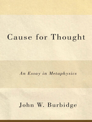 cover image of Cause for Thought